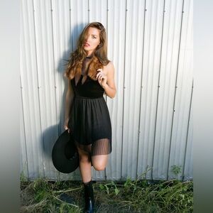 Elegant Black Strapless Dress